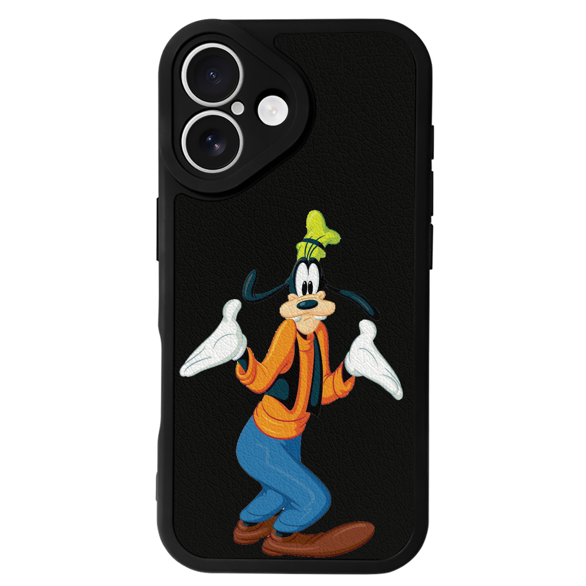 （画像用） ミッキーマウス Mickey Mouse 【iPhone 16シリーズ対応】シリコンスマホケース（レザー調） 材質：シリコン